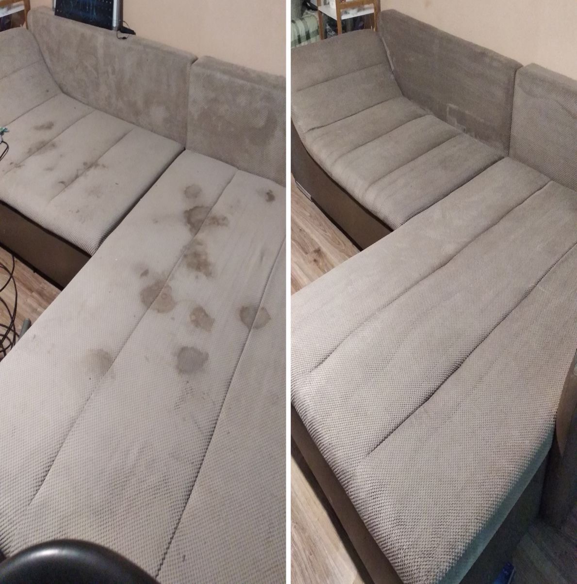 Sectional sofa deep clean