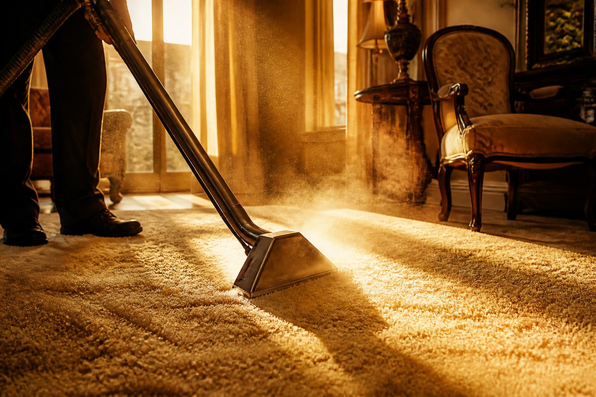 Golden-hour luxury carpet deep clean